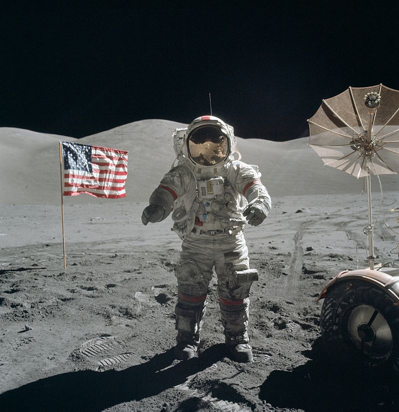 Apollo 17 Eugene Cernan on moon
