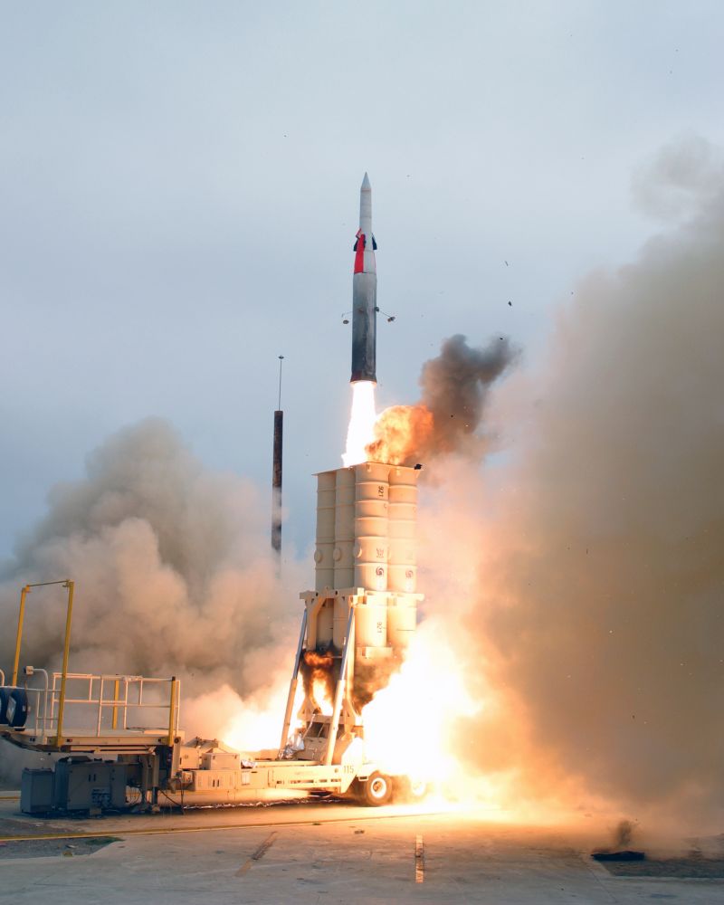 Arrow anti ballistic missile launch