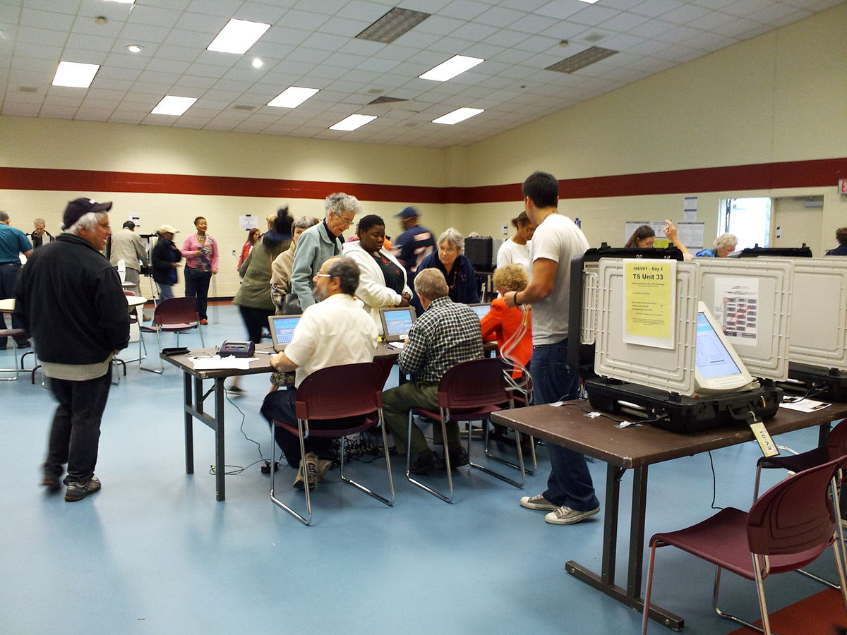 Early voting at Bauer Drive Community Recreation Center