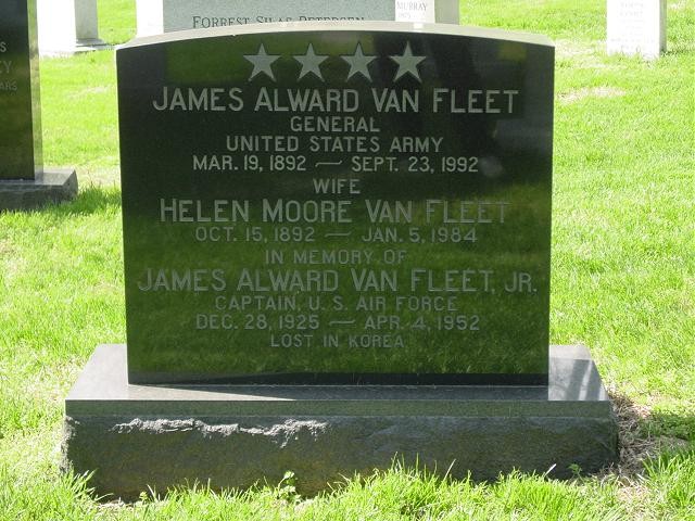 General James Van Fleet Grave Arlington Russell C. Jacobs