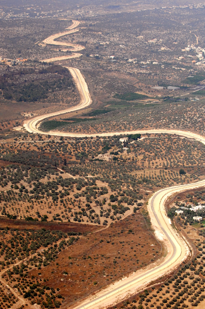 Israeli West Bank Barrier near Bat Hefer 2008 Moshe Milner