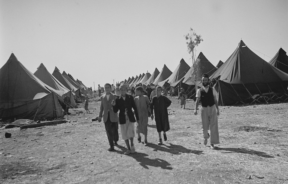 מחנה עולים ראש העין, 1949   מקור: לע"מ (זולטן קלוגר)