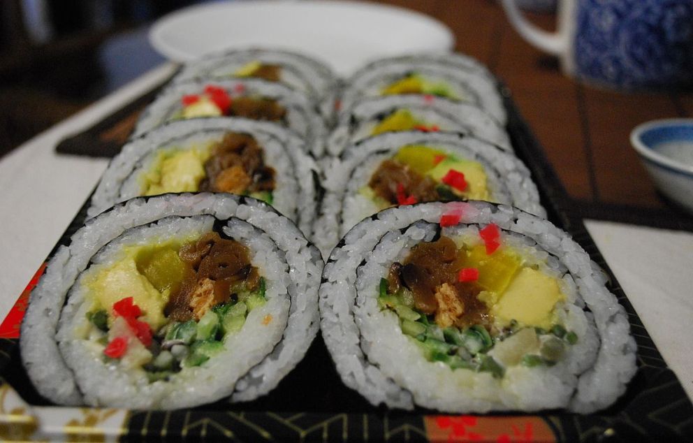 Sushi. Vegetarian Sushi Rolls. Alph