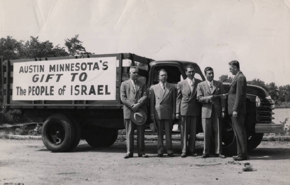 Truck gift to Israel1949