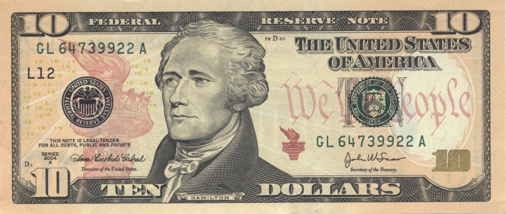 US10dollarbill Series 2004A